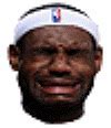 Image result for LeBron Crying Face