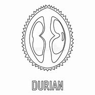 Image result for Durian Outline