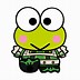 Image result for Keroppi with Glasses White and Black