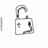 Image result for Draw a Padlock