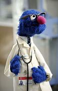 Image result for Sesame Street Grover as Doctor