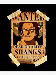 Image result for Shanks Bounty Poster