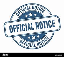 Image result for Official Notice Sign