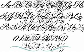 Image result for Cursive Tattoo Fonts Alphabet