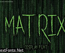 Image result for Matrix Font