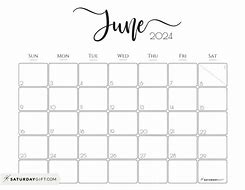 Image result for June Calendar 22024