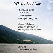 Image result for I AM There Alone