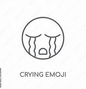 Image result for Crying Emoji Outline