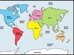 Image result for World Map Continents