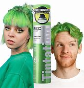 Image result for Brown and Neon Green Hair