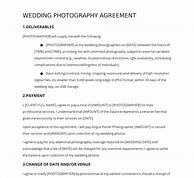 Image result for Wedding Photography Contract Template