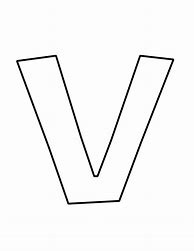 Image result for Letter V Outline