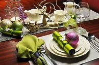 Image result for Christmas Eve Table Setting