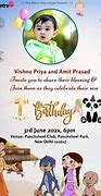 Image result for Free Printable Girl 1st Birthday Invitation Card