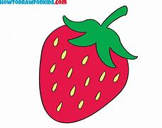 Image result for How to Draw Strawberry Easy