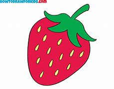 Image result for How to Draw a Simple Strawberry