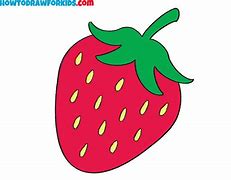 Image result for How to Draw a Strawberry Top