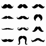 Image result for Mustache Styles Clip Art