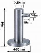 Image result for Stainless Steel Door Stopper