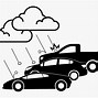 Image result for Hail Hitting Car Clip Art