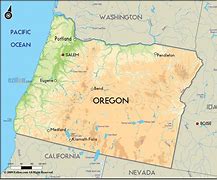 Image result for Oregon On United States Map