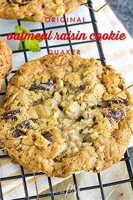 Image result for Quaker Oats Oatmeal Raisin Cookies