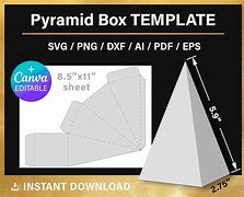 Image result for Pyramid Cone Confetti Template