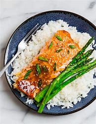 Image result for Teriyaki Salmon On Griddle