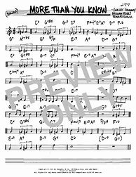 Image result for More than You Know Sheet Music