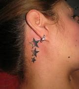 Image result for Cross Tatto Behind Ur Ear