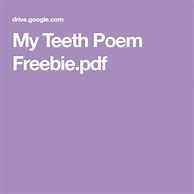 Image result for Poem About Teeth