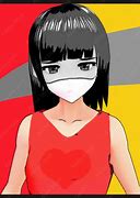 Image result for Anime Girl with Smile Mask