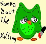 Image result for Sad Duolingo Owl