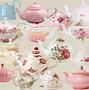 Image result for Teapot and Floral Wallpaper