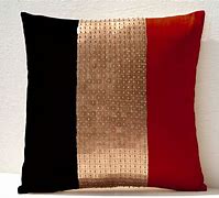 Image result for Black White and Gold Kilm Pillows