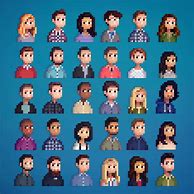 Image result for Pixel Art People Easy