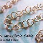 Image result for Cable Circle Gold Chain