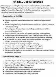 Image result for Unit Clerk Job Description for Nicu