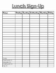 Image result for Birthday Lunch Sign Up Sheet