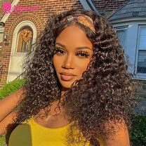 Image result for Curly Half Wigs with Headband