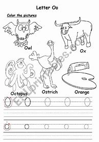 Image result for Printable Letter Oo