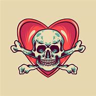 Image result for Love Skull Art