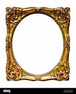 Image result for Gold Oval Frame White Background