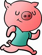 Image result for Pig Running Cartoon