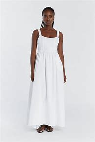 Image result for Palmer Ink Linen Midi Dress Dissh