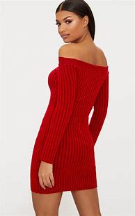 Image result for Red Knit Dress