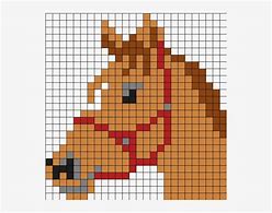 Image result for Horse Pixel Art Grid