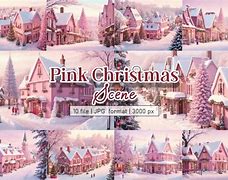 Image result for Pink Christmas Scene