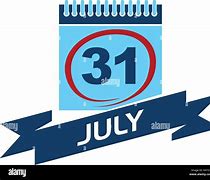 Image result for July 31 Calendar