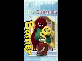 Image result for Barney Sesame Sational Day VHS 2000